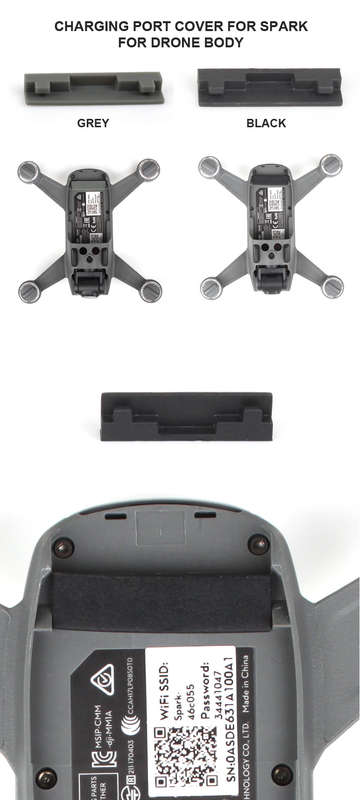 Body Silicone Dust Plug Anti-Oxidation Charging Port Cover For DJI Spark
