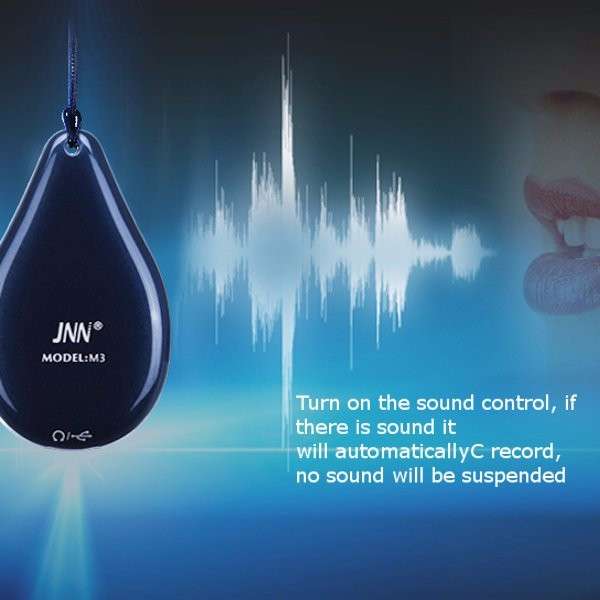 JNN M3 8G Mini Automatic Digital Audio Sound Voice Recorder MP3 Player - 0.06kg