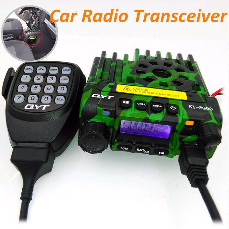 QYT KT-8900 Mini Mobile Radio Dual band V/UHF136-174/400-480MHz Transceiver Camouflage Color -