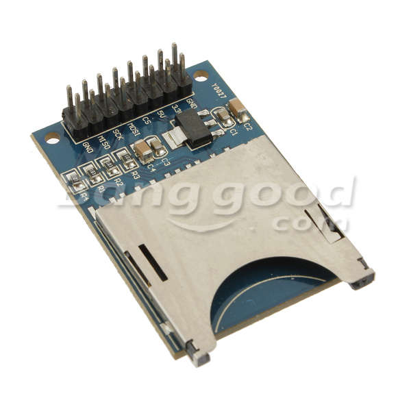5Pcs Slot Socket Reader SD Card Module For Mp3 Arduino Compatible - 0.05kg