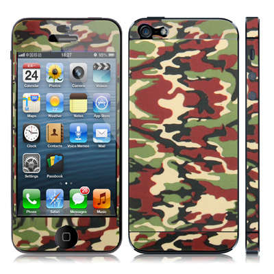 Cool Skins Full Housing Frosted Protective Skin Sticker for iPhone 5 and 5s(Camouflage Pattern)