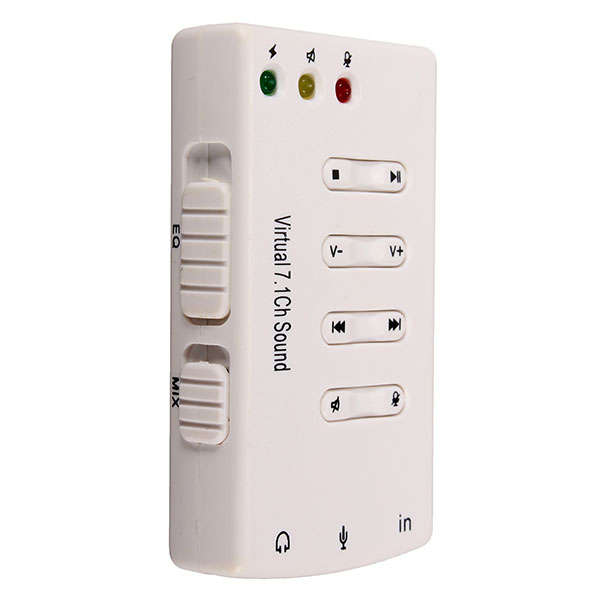 USB2.0 External Virtual 7.1 Channel CH 3D Audio Sound Card *FREE SHIPPING