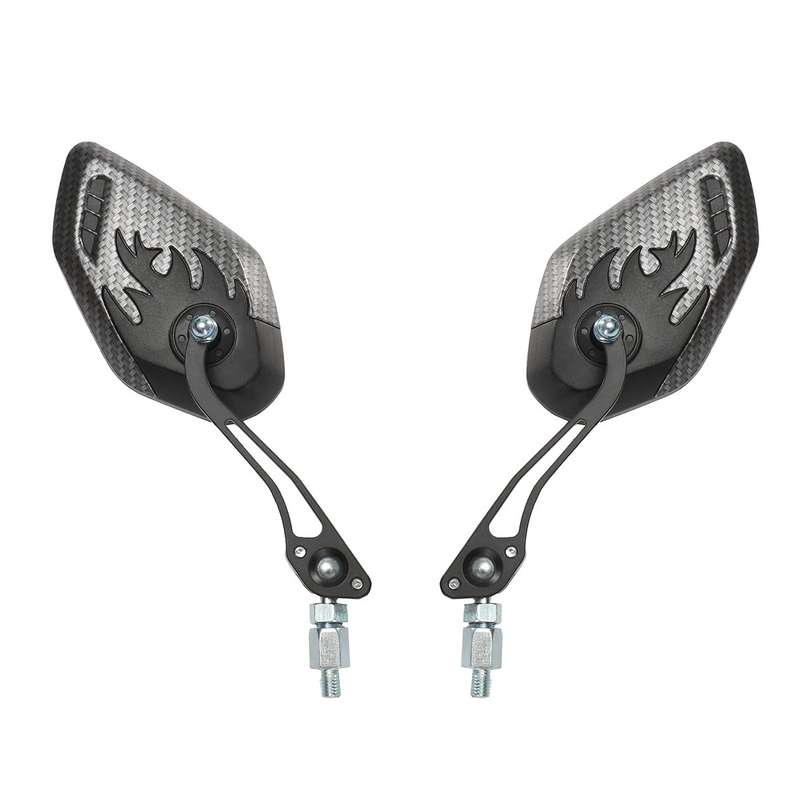 8mm Thread Rearview Side Mirrors Motorcycle Motorbike Scooter Mirror 5 Colors