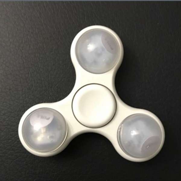 EDC Hand Spinners LED Light Tri-Spinner Finger Spinner Focus Reduce Stress Gadget