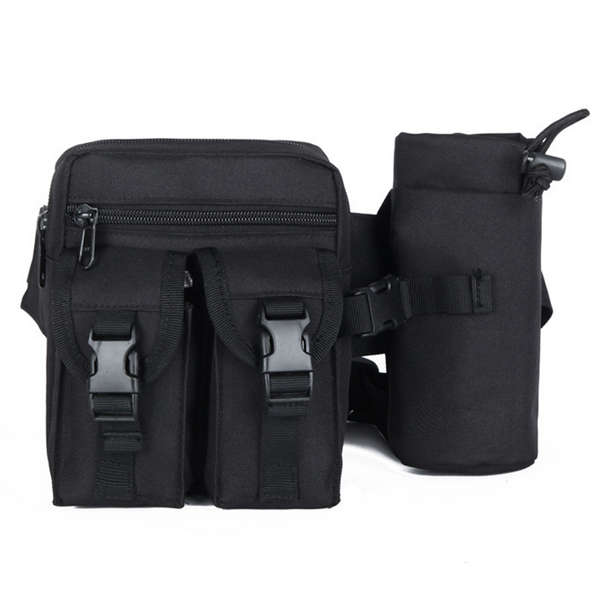 Tactical Waist Bag Pouch Haversack Messenger Bag With Bottle Pack For Camping Hiking