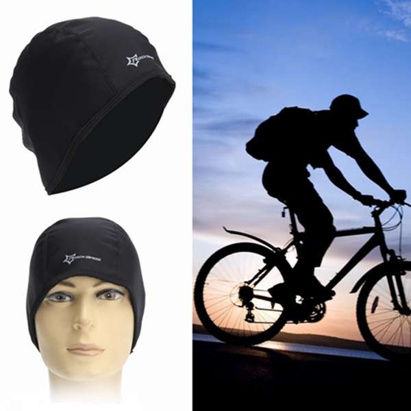 RockBros Men Cycling Cap Black Hat Fleece Thermal Winter Windproof Outdoor Sport