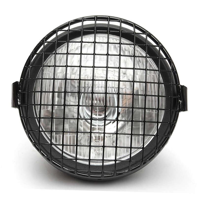 Retro Vintage Motorcycle Side Mount Headlight Cafe Racer Old School