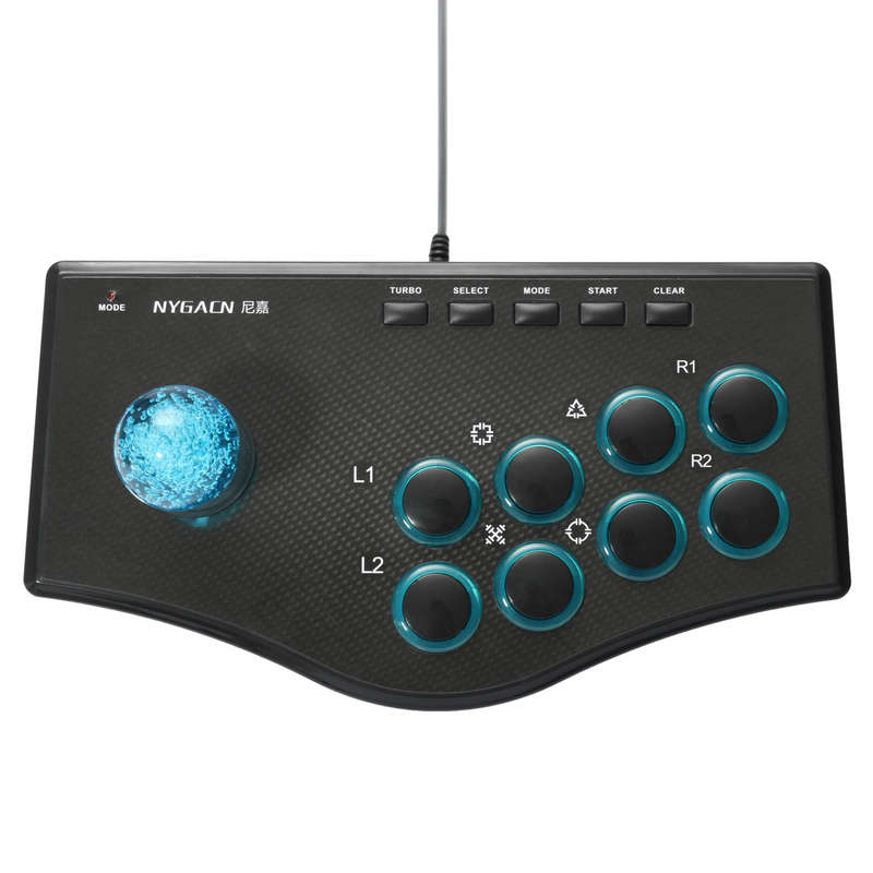 USB Rocker Arcade Fighting Controller Game Joystick Gamepad For PS3 Android