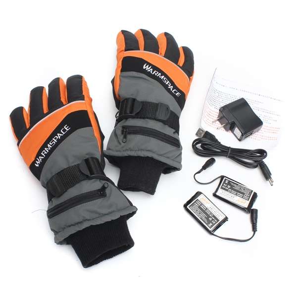 3.7V Winter Warm Heated Electric Heat Inner Motorcycle Motorbike Outdoor Gloves