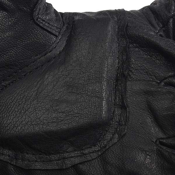 Unisex Half Finger Black PU Gloves Sport Driving Cycling