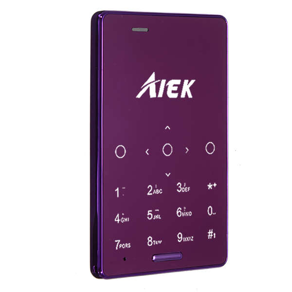 AIEK M4 0.96 Inch Ultra-thin MTK Dual SIM Card Bluetooth Quad-Band Mini Card Phone