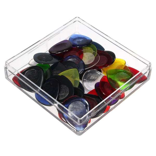 40pcs Acoustic Electric Guitar Picks Plectrum with Pick Box