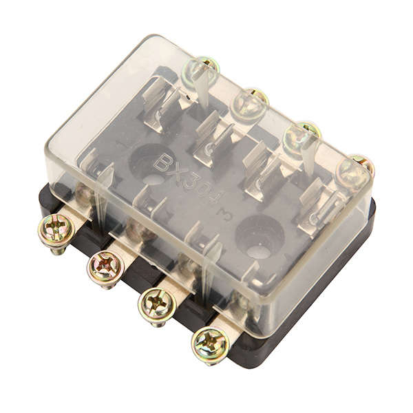 4 Way Car Auto Circuit Fuse Box Holder AGC & JSO Tube Multiple Fuse Holder Waterproof