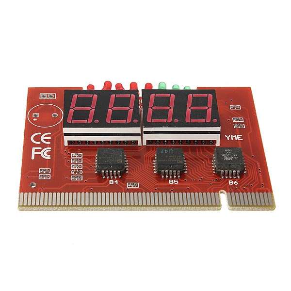 PC 4 Digit Code Diagnostic Analyzer Motherboard Tester PCI Card