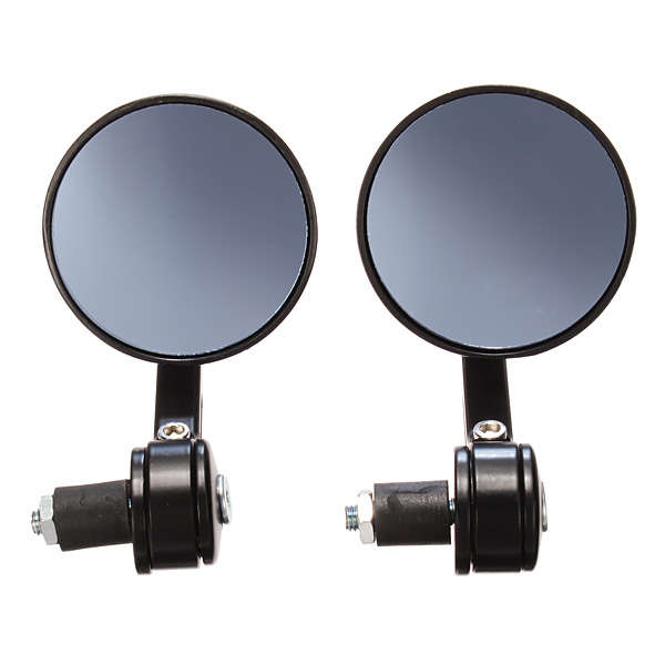 7/8 CNC Universal Motorcycle HandleBar Black Rearview Mirror
