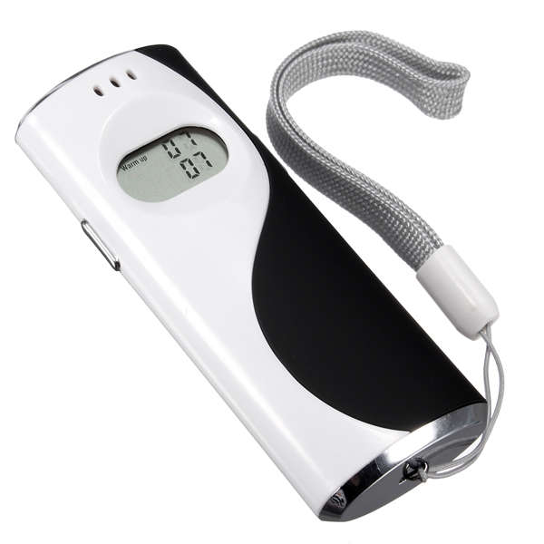 TX901A Breath Alcohol Tester Digital LCD Display Breathalyzer Analyzer Detector with Torch