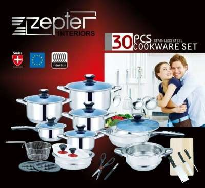 Zepter 30 Piece  Stainless Steel Pot  Set
