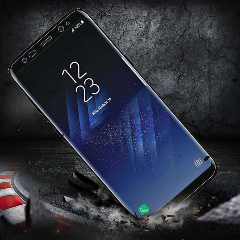 PET Clear Transparent 3D Soft Curved Full Cover Screen Protector For Samsung Galaxy S8/S8 Plus  -* S