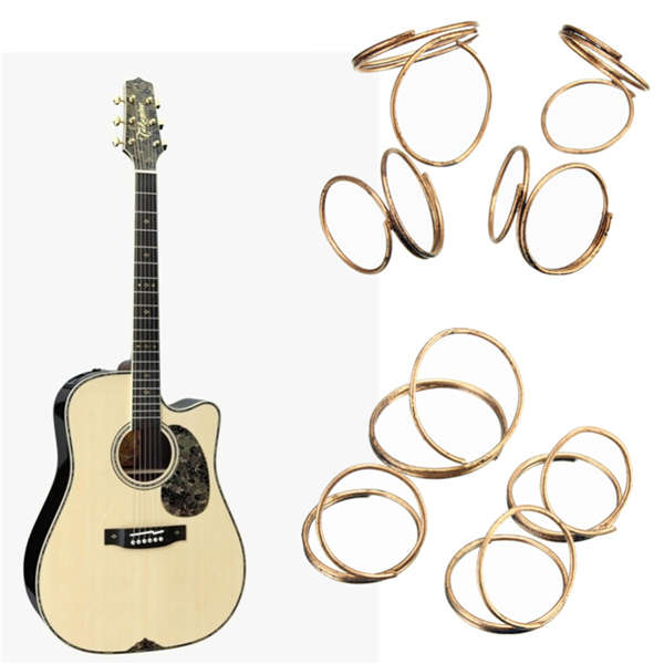 4PCS Guitar Bass  Butterfly Fingerstyle Finger Picks Thumb Finger Protection Gold