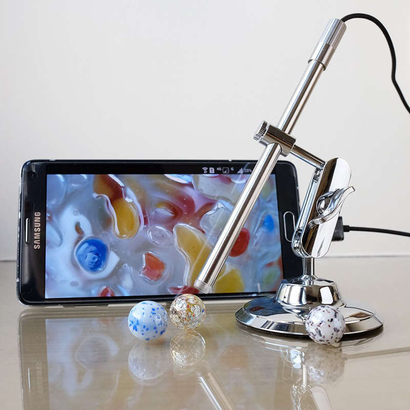 MS100 2 in 1 USB 10X-200X 6 LEDs 1280x720 HD Digital Microscope Otoscope Dermatoscope