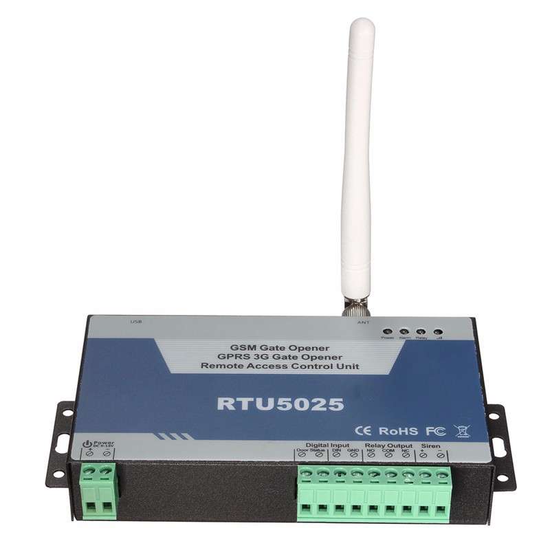 RTU5025 2G GSM Door Opener Authorized 999 Users Open Gate Barrier Shutter Garage Door for Car Park