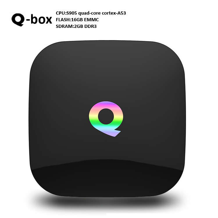 Sunvell Q-BOX 4K KODI 16.0 Pre-installed Android 5.1 Amlogic S905 2G DDR3 RAM 16G eMMC Flash ROM 2.4