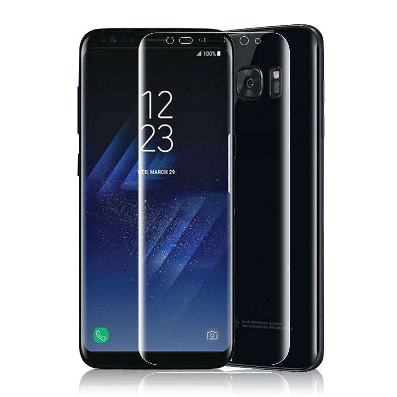 PET Clear Transparent 3D Soft Curved Full Cover Screen Protector For Samsung Galaxy S8/S8 Plus  -* S