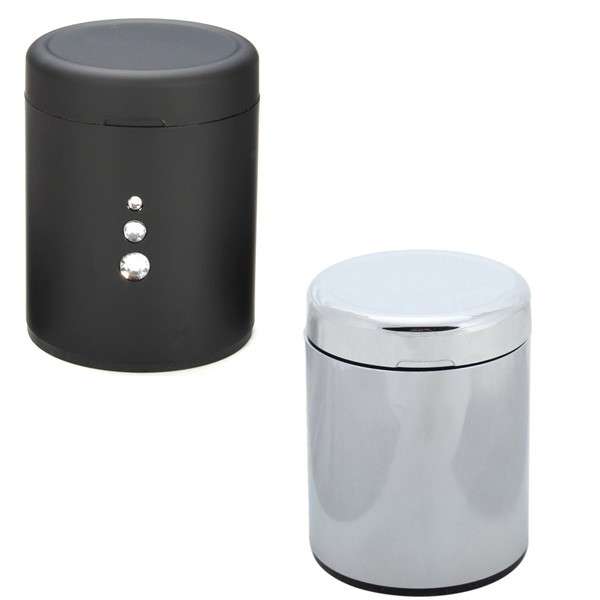 Car Ashtray Tobacco Tray Cigarette Ash Holder Cup with LED ¿¿Solar Panel Black Silver¿¿ for All Cars