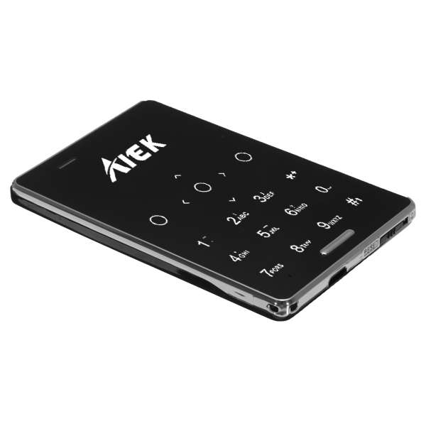 AIEK M4 0.96 Inch Ultra-thin MTK Dual SIM Card Bluetooth Quad-Band Mini Card Phone