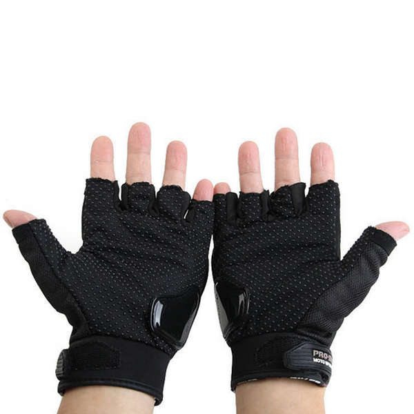 Motorcycle Racing Half Finger Gloves Bike Safety for Pro-biker MCS04 -* Red XXL
