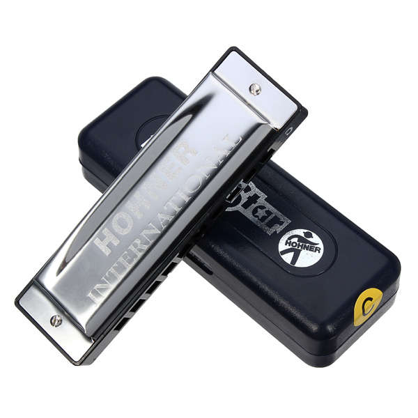 Silver Star HOHNER 10 Holes Blues Harmonica Key Of C