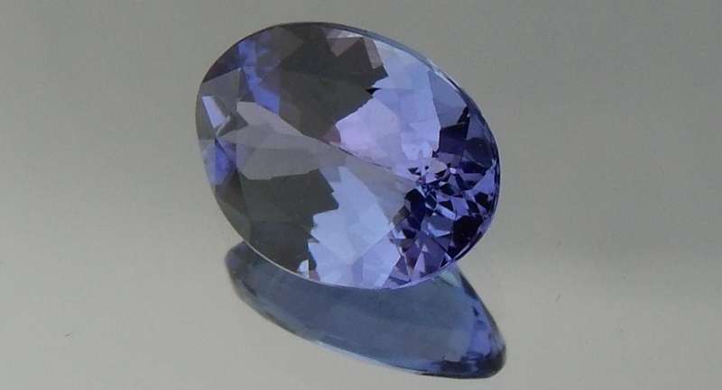 Genuine, Natural Tanzanite loose Oval gemstone 1.43 carats 6.6x8.8mm AAA VS - SALE