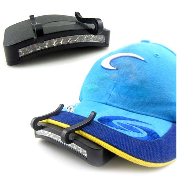 11 LED Clip-On Cap Light Lamp Hiking Camping Fishing Outdoor Caplights