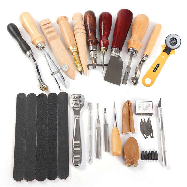20pcs Leather Carft DIY Tool Hand Stitching Cutter Handicraft Toolkit