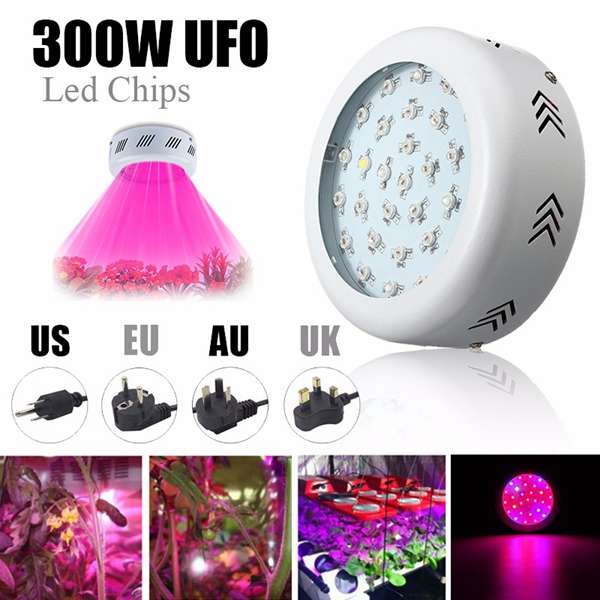 300W UFO LED Full Spectrum Grow Light Lamp for Plants Hydroponic Indoor Flower