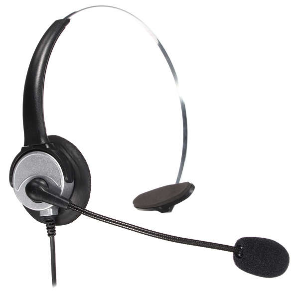 Telephone Noise Cancelling Microphone RJ11 Connector Headset Office Call Centre