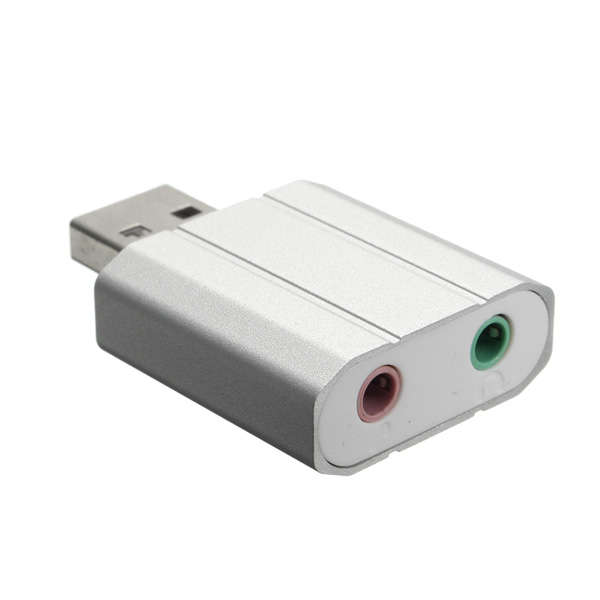 Alloy USB 2.0 External Audio Sound Card Virtual 5.1 Plug and Play Channel Adapter