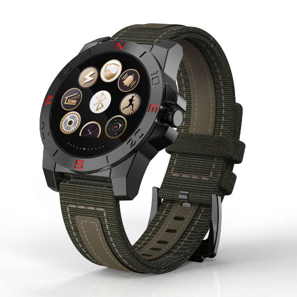 GX-BW100 Heart Rate Test Thermoter IP67 Waterproof Outdoor Smart Watch For Android IOS