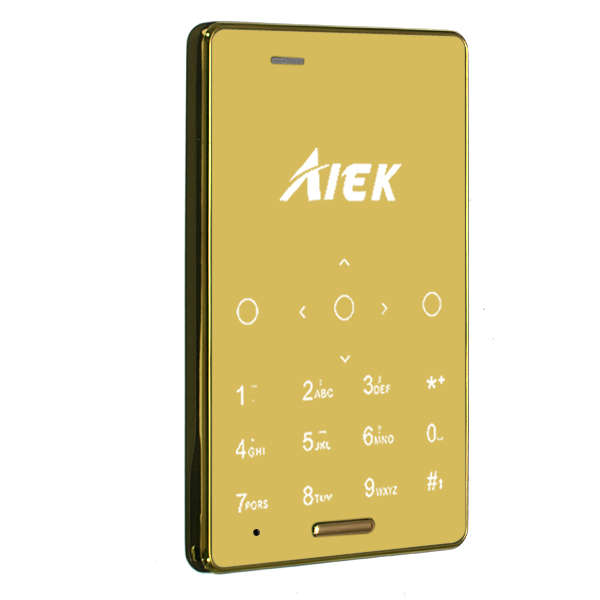 AIEK M4 0.96 Inch Ultra-thin MTK Dual SIM Card Bluetooth Quad-Band Mini Card Phone