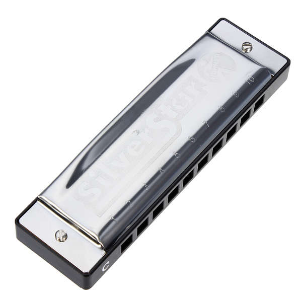 Silver Star HOHNER 10 Holes Blues Harmonica Key Of C