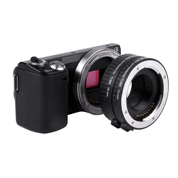 WeiHe DG-NEX Auto Focus AF Macro Extension Tube Ring 10mm 16mm Set For SonyE-mount Lens