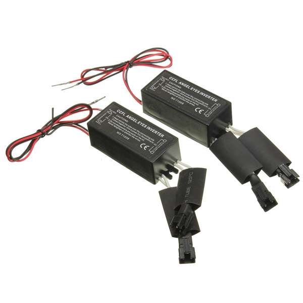 2X Black 12V Spare CCFL Angel Eyes Inverter For BMW E36 E46 E53 E83