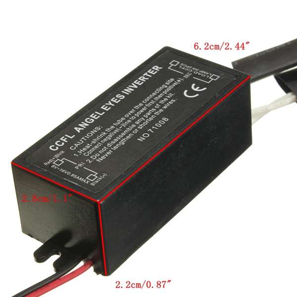 2X Black 12V Spare CCFL Angel Eyes Inverter For BMW E36 E46 E53 E83