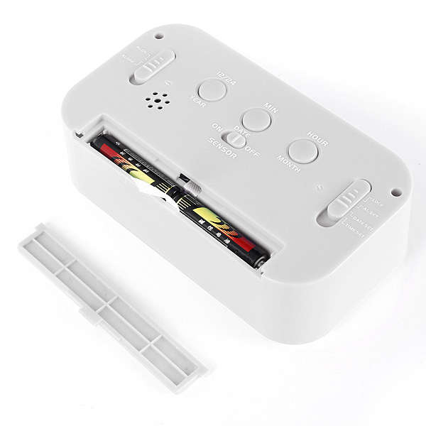 LED Digital LCD Alarm Clock Time Calendar Thermometer Snooze Backlight