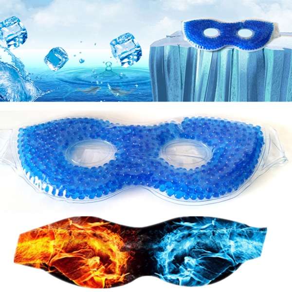 Hot Cold Gel Eye Mask Massager Goggles Sleeping Masks Relieve Eyes Fatigue 