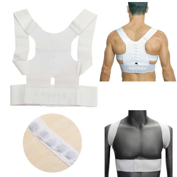 Back Support Brace Belt Magnet Therapy Posture Shoulder Corrector 