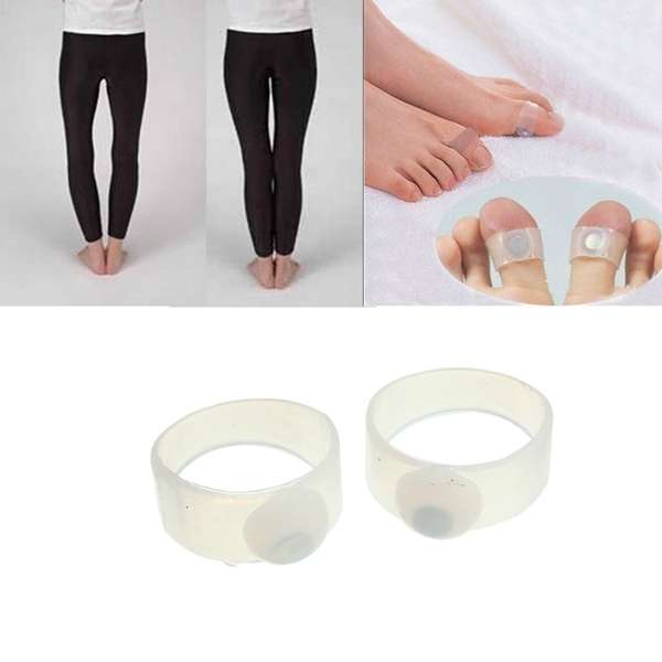 2Pcs Magnetic Silicon Toe Ring Slimming Loss Weight Massager