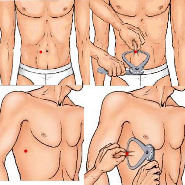 Personal Body Fat Loss Tester Calculator Caliper