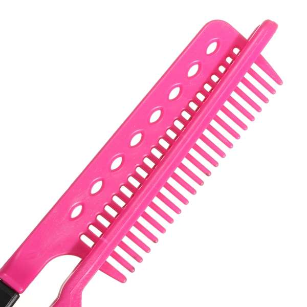 Folding Hair V Comb Hairdressing Styling Straightener Salon Tool