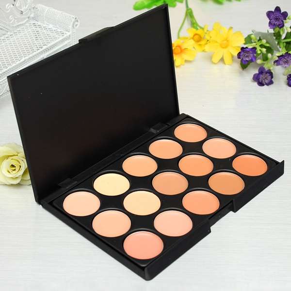 15 Colors Face Camouflage Cosmetic Cream Facial Concealer Palette